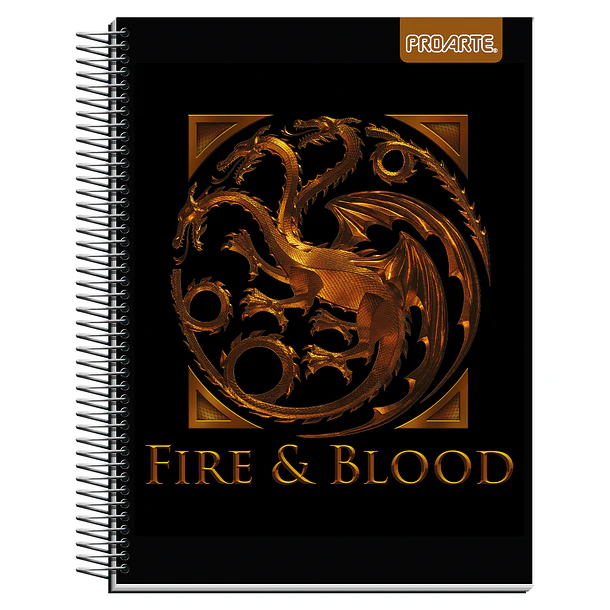 CUADERNO TRIPLE 150H 7MM PROARTE HOUSE OF THE DRAGON UNIDAD 2