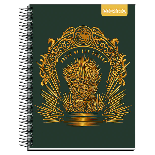 CUADERNO TRIPLE 150H 7MM PROARTE HOUSE OF THE DRAGON UNIDAD 3