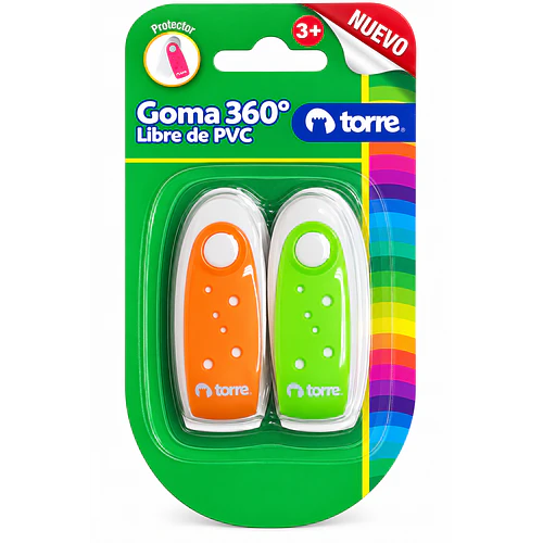 SET 2 GOMAS 360º CON PROTECTOR TORRE