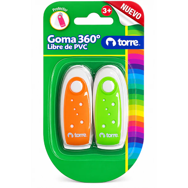 SET 2 GOMAS 360º CON PROTECTOR TORRE