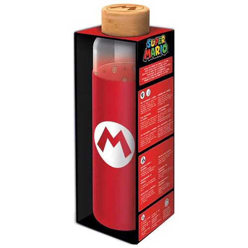 BOTELLA SUPER MARIO BROS STOR 585 ML FUNDA SILICONA