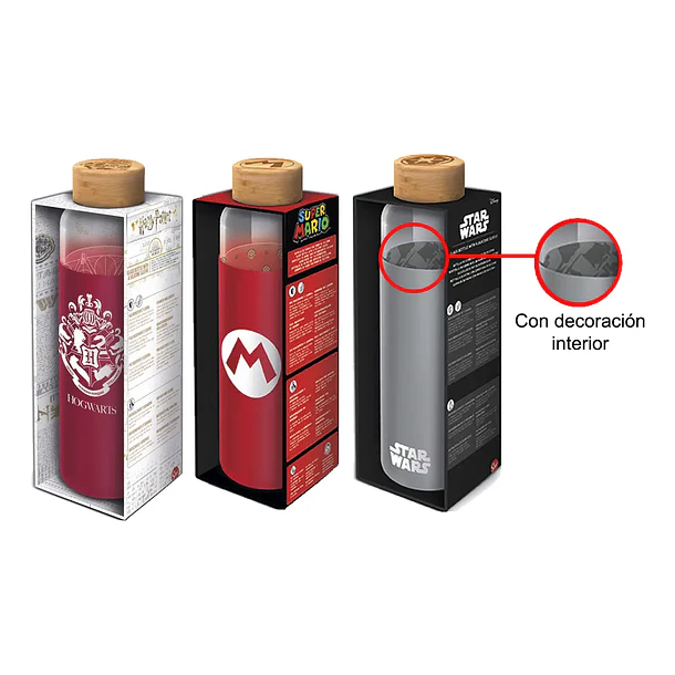 BOTELLA SUPER MARIO BROS STOR 585 ML FUNDA SILICONA 3