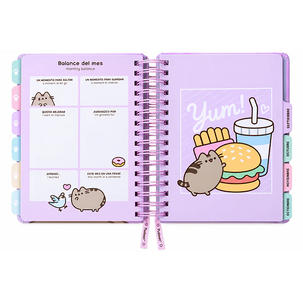 AGENDA MOOVING PUSHEEN 2027 DIARIA ESPIRAL 14X20 CM 2