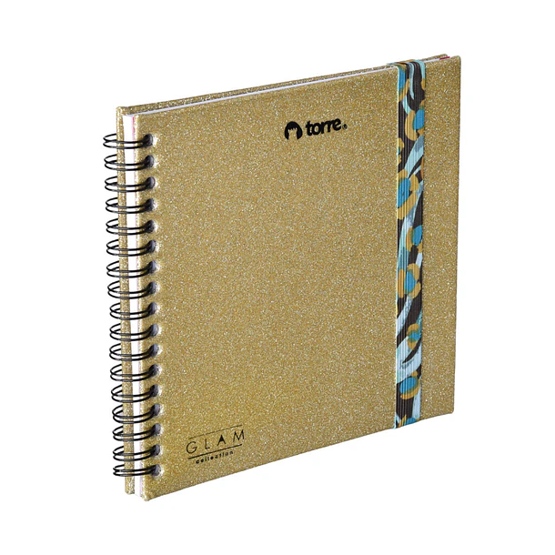 CUADERNO CUADRADO TORRE GLAM PUNTOS 90 HOJAS  1