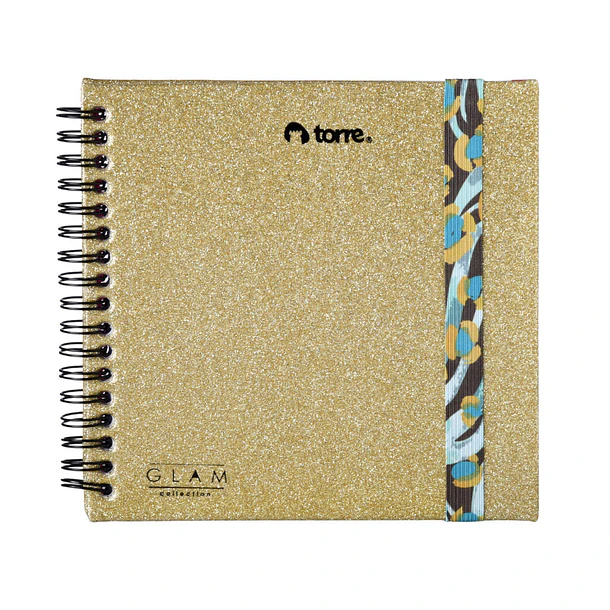 CUADERNO CUADRADO TORRE GLAM PUNTOS 90 HOJAS  2