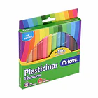 PLASTICINA 12 COLORES TORRE 2