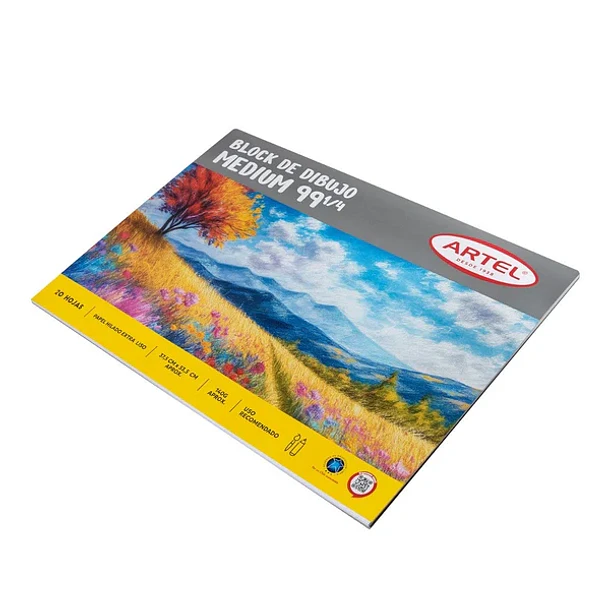 BLOCK MEDIUM 99 1/4 ARTEL 20 HOJAS 140 G 2
