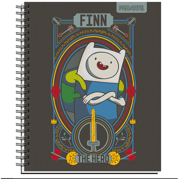 CUADERNO UNIVERSITARIO 7MM 100H HORA DE AVENTURA PACK 10 6