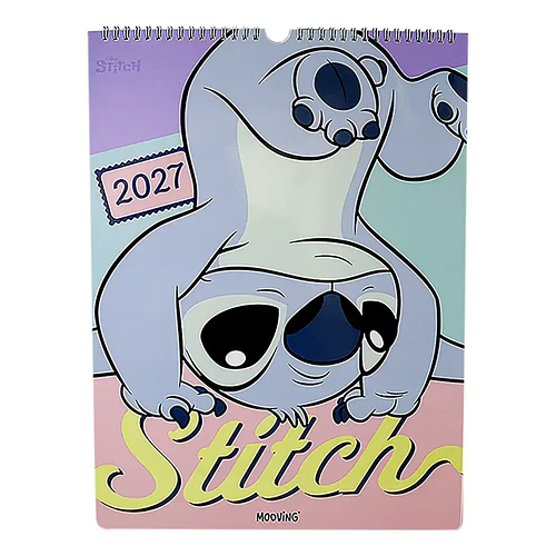 CALENDARIO 2027 STITCH 30 X 40 CM MOOVING 