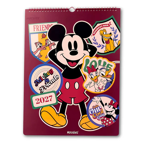 CALENDARIO 2027 MICKEY Y SUS AMIGOS MOOVING 1