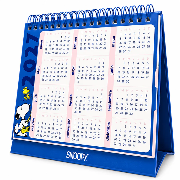 CALENDARIO DE ESCRITORIO SNOOPY 2027 MOOVING 2