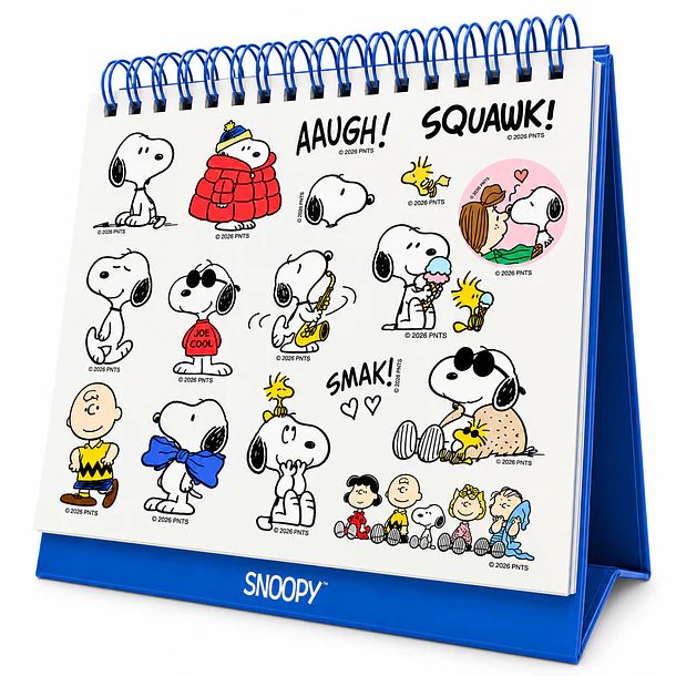 CALENDARIO DE ESCRITORIO SNOOPY 2027 MOOVING 3