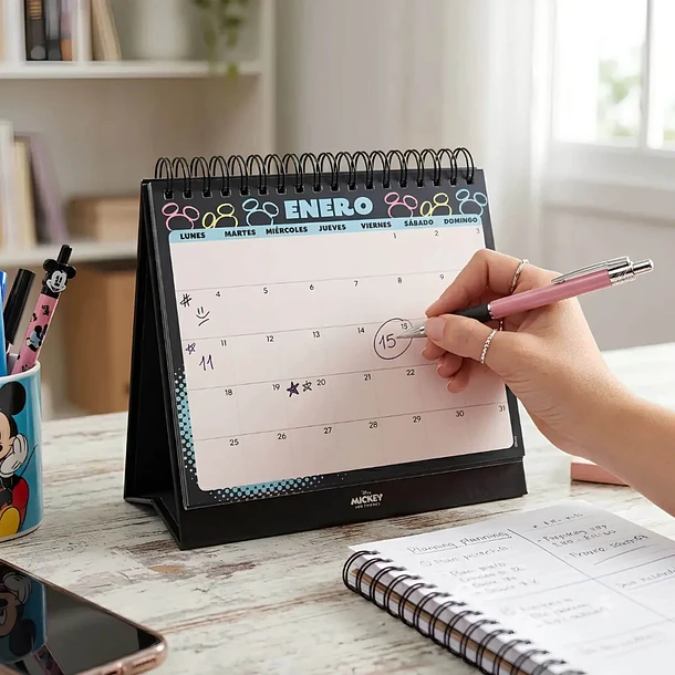 CALENDARIO 2027 MICKEY & FRIENDS MOOVING ESCRITORIO 5