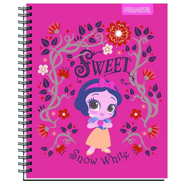CUADERNO UNIVERSITARIO PROARTE 100H 7MM PRINCESAS KAWAII 3