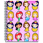 CUADERNO UNIVERSITARIO PROARTE 100H 7MM PRINCESAS KAWAII 7