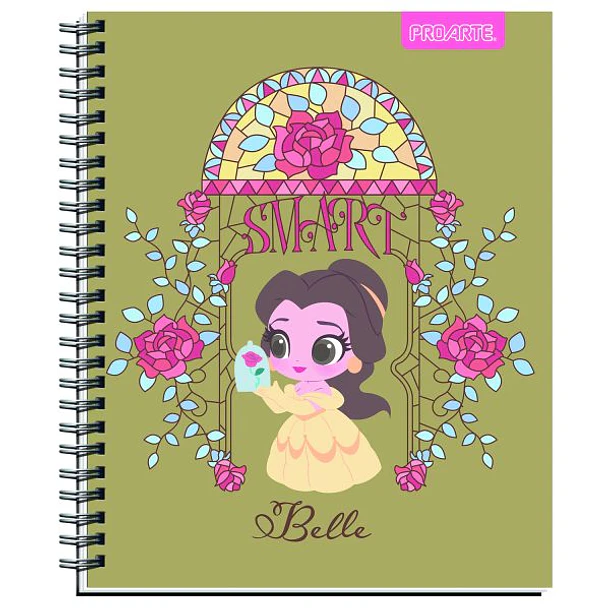 CUADERNO UNIVERSITARIO PROARTE 100H 7MM PRINCESAS KAWAII 9
