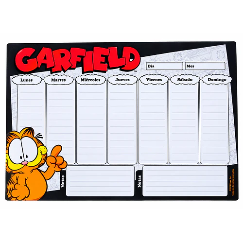 PLANIFICADOR SEMANAL GARFIELD 29,7 x 21 CM TORRE