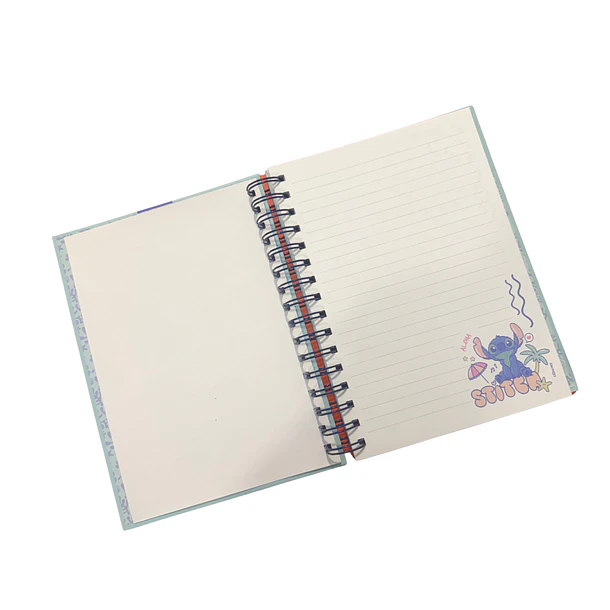 LIBRETA STITCH ASCOTT 120 HOJAS + BOLÍGRAFO + STICKERS 2
