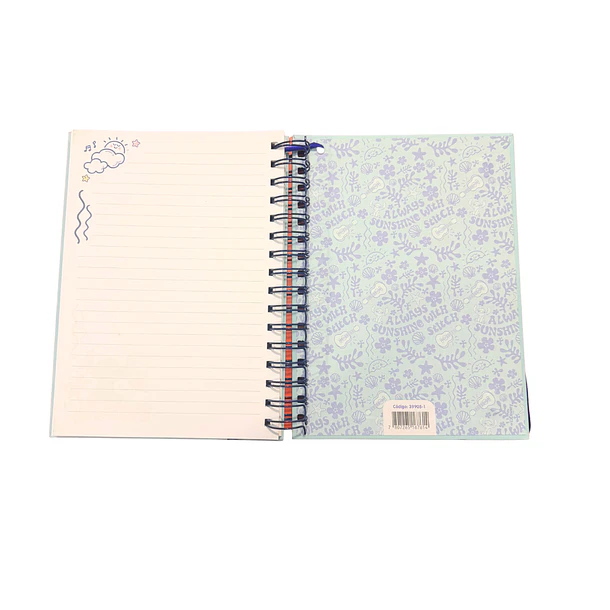 LIBRETA STITCH ASCOTT 120 HOJAS + BOLÍGRAFO + STICKERS 3