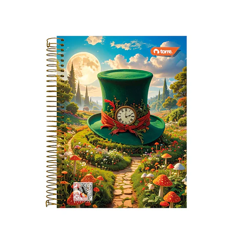 CUADERNO TOP WONDERLAND TORRE 150 HOJAS 7 MM