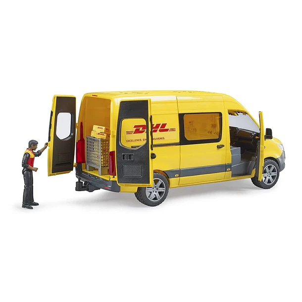 MERCEDES-BENZ SPRINTER DHL CON CONDUCTOR BRUDER 1:16 4