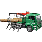 CAMIÓN MAN TGA FORESTAL CON GRÚA Y TRONCOS BRUDER 1:16 2