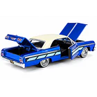 CHEVROLET IMPALA LOWRIDER 1964 1:24 MOTORMAX AZUL 3
