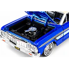 CHEVROLET IMPALA LOWRIDER 1964 1:24 MOTORMAX AZUL 4