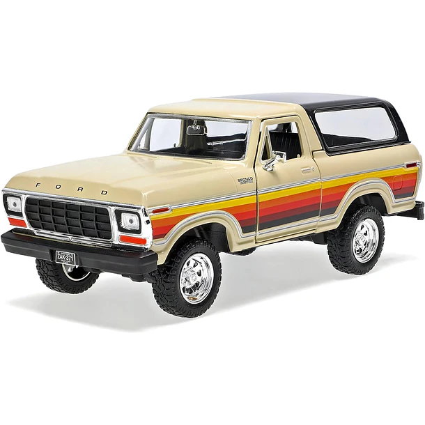 FORD BRONCO CUSTOM 1978 MOTORMAX 1:24 PLATINUM 2