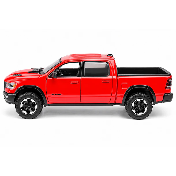 RAM 1500 CREW CAB REBEL 2019 ROJA MOTORMAX 1:27 DIECAST 3