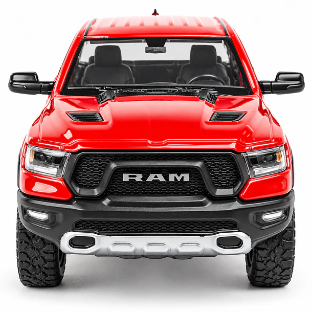 RAM 1500 CREW CAB REBEL 2019 ROJA MOTORMAX 1:27 DIECAST 5
