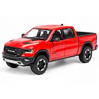 RAM 1500 CREW CAB REBEL 2019 ROJA MOTORMAX 1:27 DIECAST 2