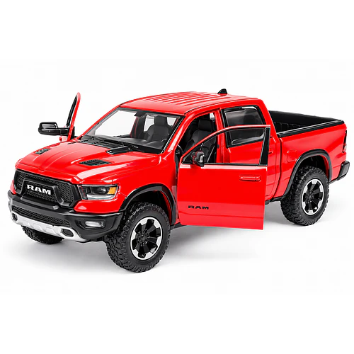 RAM 1500 CREW CAB REBEL 2019 ROJA MOTORMAX 1:27 DIECAST