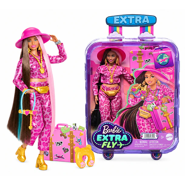 BARBIE EXTRA FLY MUÑECA VIAJERA CON MALETA Y ACCESORIOS 1