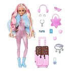 BARBIE EXTRA FLY MUÑECA VIAJE INVIERNO CON 15 ACCESORIOS 2