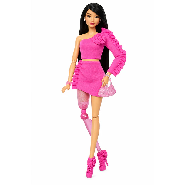 BARBIE DELUXE STYLE #2 PIERNA PROTÉSICA ROSA MATTEL HYV26 8