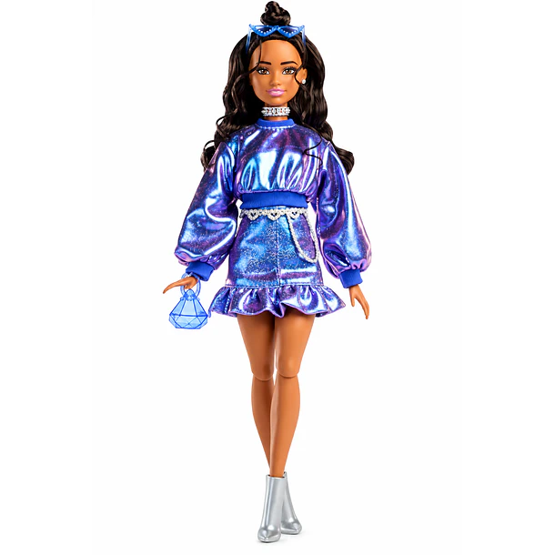 BARBIE DELUXE STYLE #7 CON CONJUNTO BRILLANTE JFP42 4