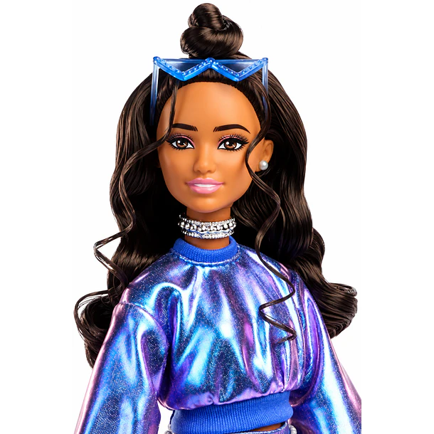 BARBIE DELUXE STYLE #7 CON CONJUNTO BRILLANTE JFP42 6