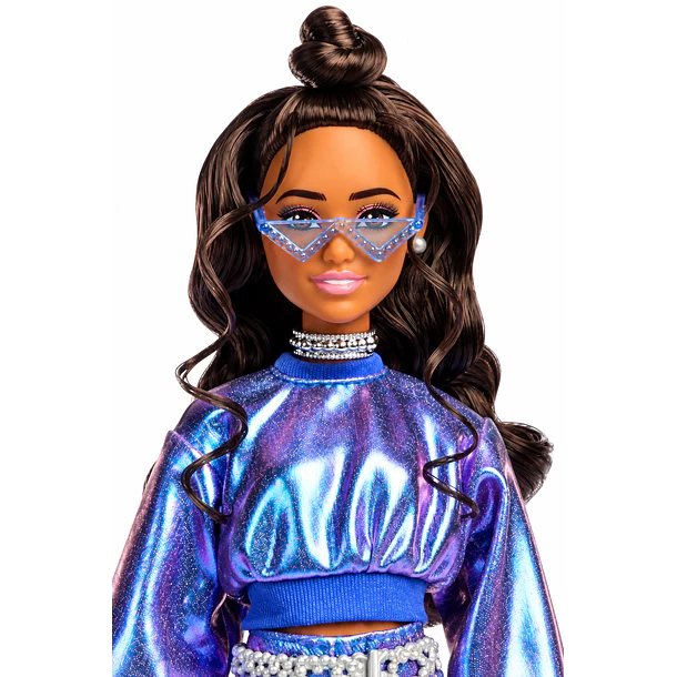 BARBIE DELUXE STYLE #7 CON CONJUNTO BRILLANTE JFP42 7