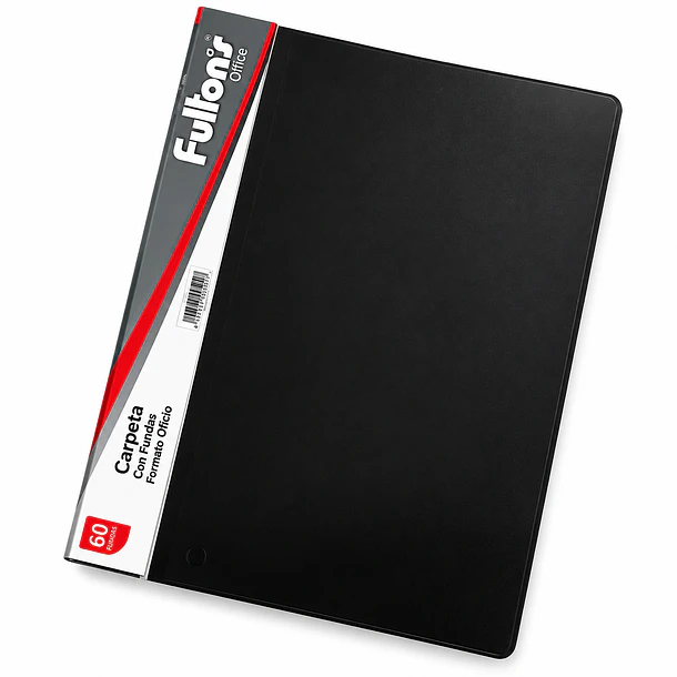 CARPETA CON FUNDAS OFICIO 60 FUNDAS VINIL FULTONS 1
