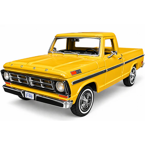 CAMIONETA FORD F-100 1972 AMARILLA 1:24 MOTORMAX 