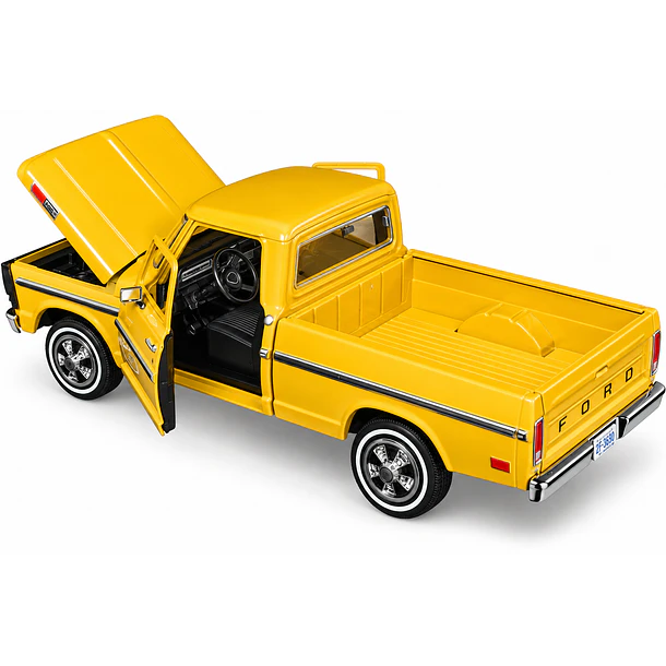 CAMIONETA FORD F-100 1972 AMARILLA 1:24 MOTORMAX  2