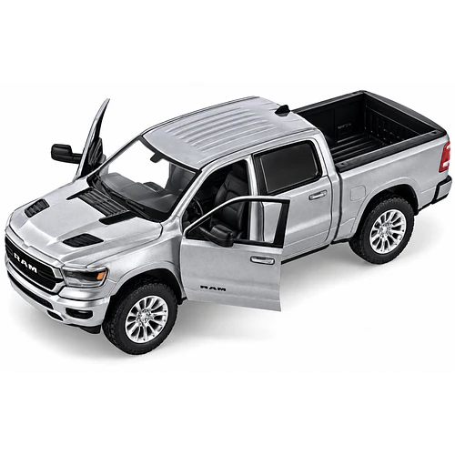 RAM 1500 CREW CAB LARAMIE 2019 MOTORMAX ESCALA 1:24 PLATA
