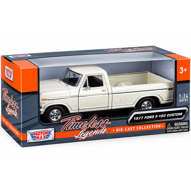 FORD F-150 CUSTOM 1977 MOTORMAX ESCALA 1:24 DIE-CAST 5
