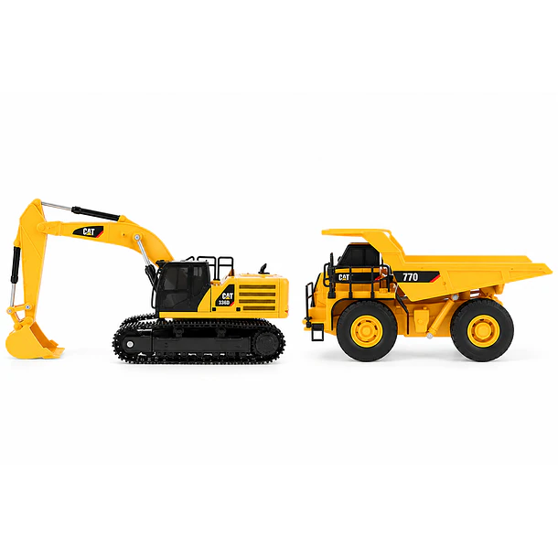 SET CAT 336 + CAMIÓN MINERO 770 RC 1:35 DIECAST MASTERS 6