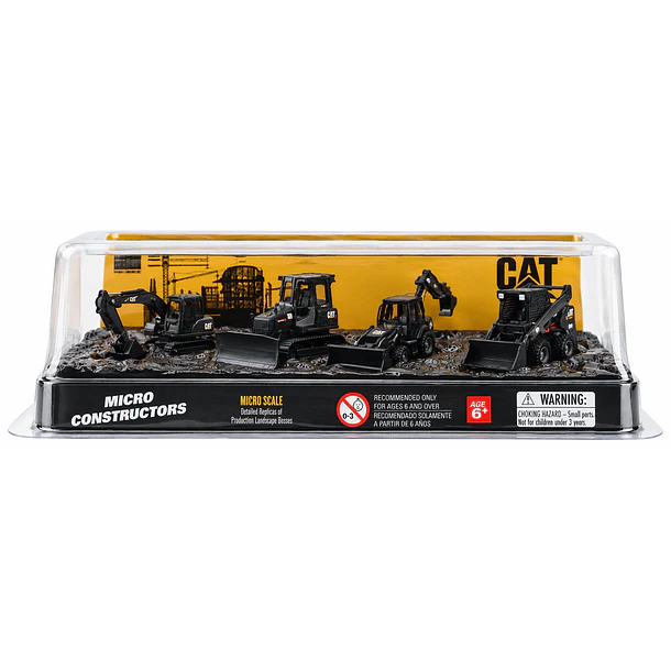 SET CAT MICRO CONSTRUCTORS 4 MAQUINARIAS DIECAST 1