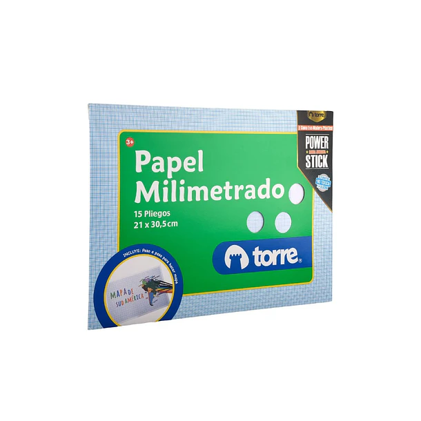 CARPETA PAPEL MILIMETRADO TORRE 15 PLIEGOS 2