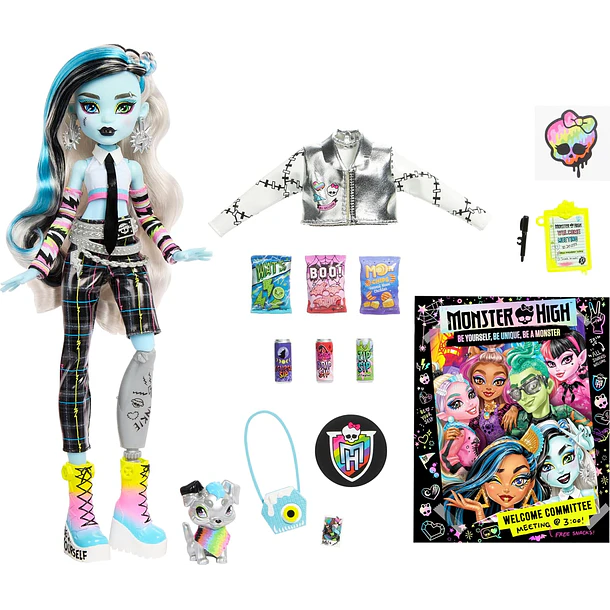 MUÑECA MONSTER HIGH FRANKIE STEIN COMITÉ DE BIENVENIDA 5
