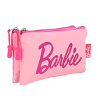ESTUCHE BARBIE JUVENIL DOBLE ROSADO CON 2 CIERRES 2
