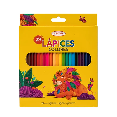 LÁPICES DE COLORES ARTEL 24 COLORES